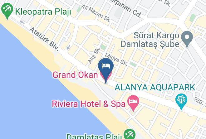 Alanya - Grand Okan Hotel Maps