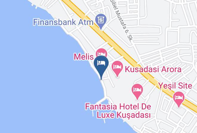 Kusadasi - Hotel Grand Ozcelik Maps