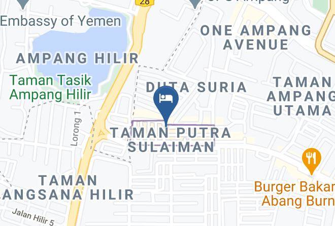 Hotel Grand Palace Ampang Map