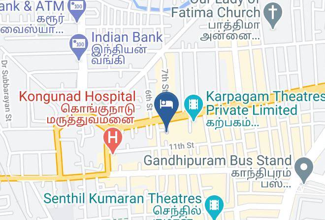 Coimbatore - Hotel Grand Palace Maps