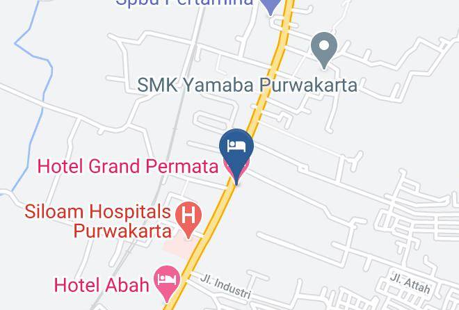 Purwakarta Regency - Hotel Grand Permata Maps