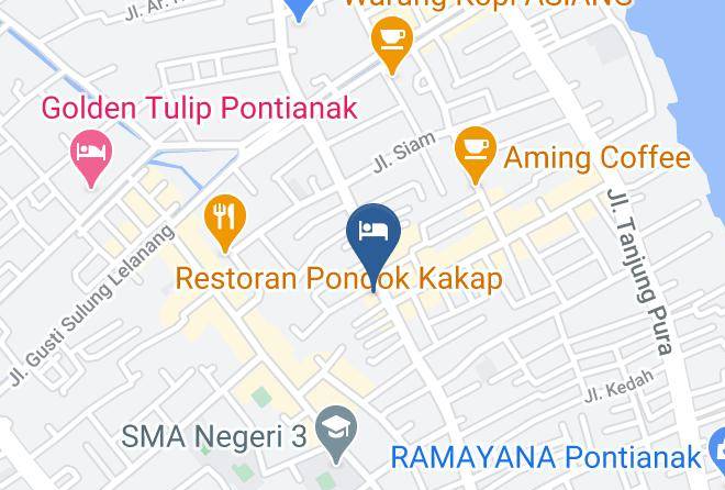 Kota Pontianak - Hotel Grand Pontianak Maps