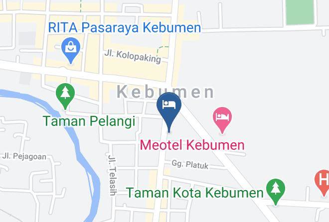 Kebumen Regency - Hotel Grand Putra Kebumen Maps