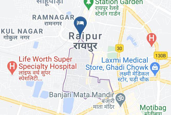 Raipur - Hotel Grand Rajputana Maps