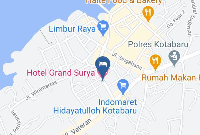 Kotabaru Regency - Hotel Grand Surya Maps