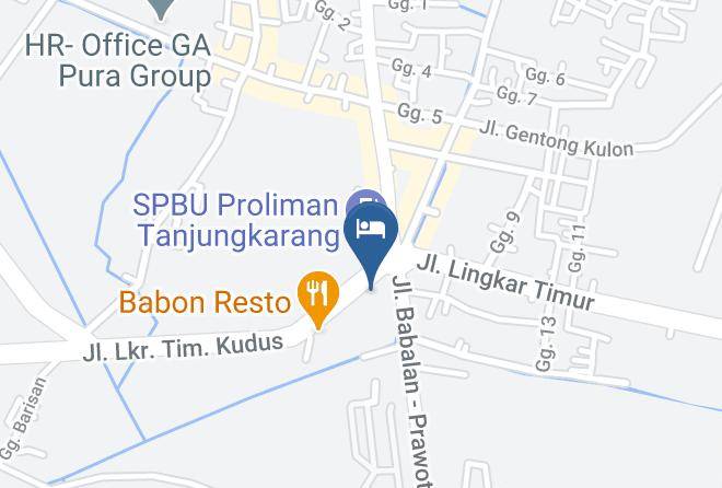Kudus Regency - Hotel Grand Tanjung Maps
