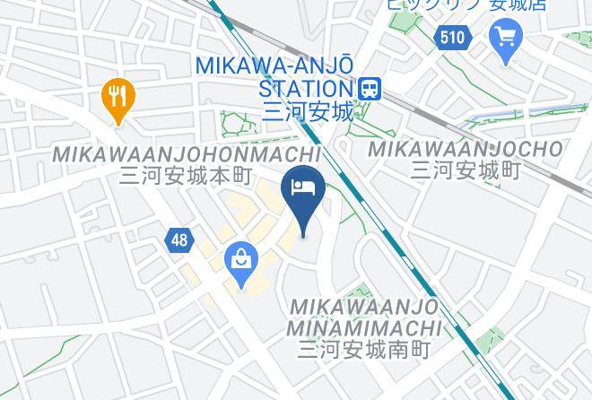 Hotel Grand Tiara Anjo Map