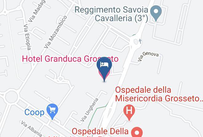 Grosseto - Hotel Granduca Grosseto Maps