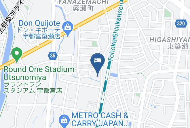 Utsunomiya City - Hotel Grassiono Utsunomiya Maps