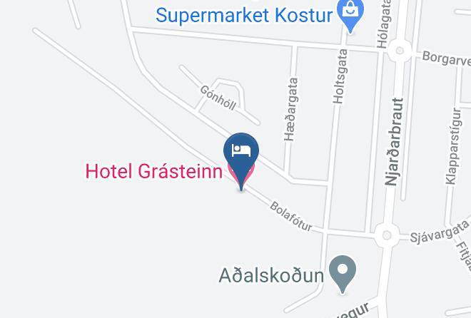 Reykjanesbaer - Hotel Grasteinn Maps