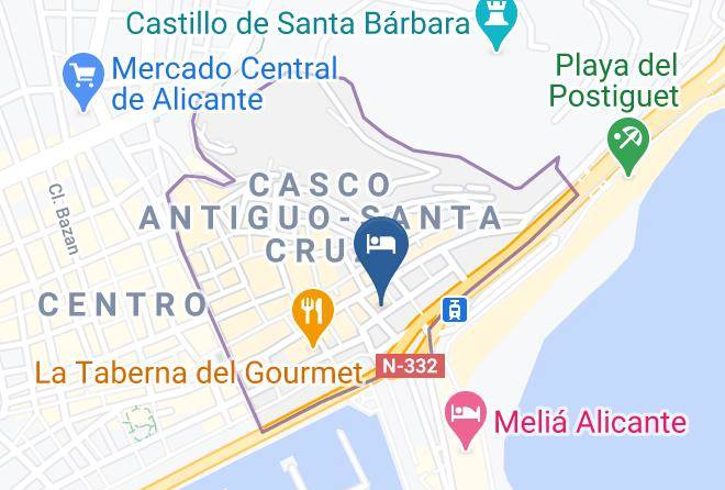 Alicante - Hotel Gravina Cinco Maps