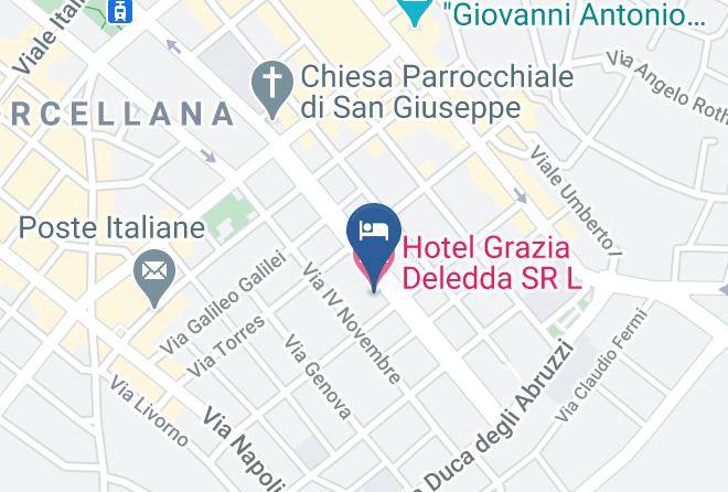 Sassari - Hotel Grazia Deledda S R L Maps