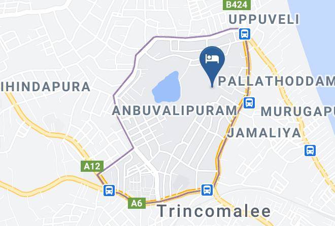 Trincomalee - Hotel Green Garden Maps