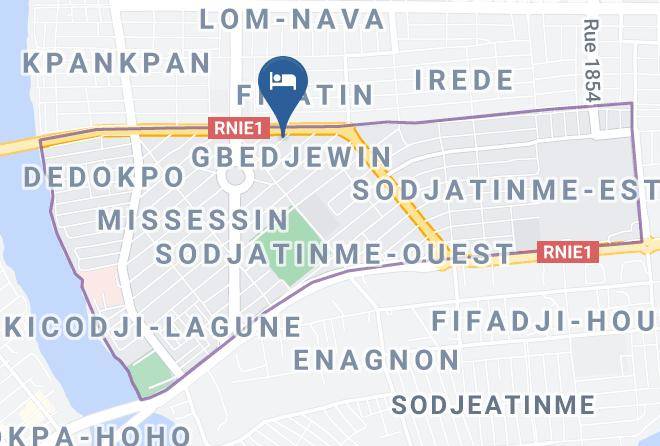Cotonou - Hotel Green Horse Maps