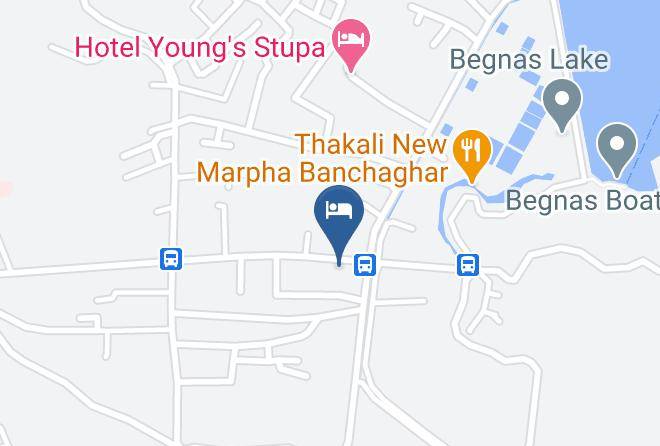 Pokhara - Hotel Green Lake Maps