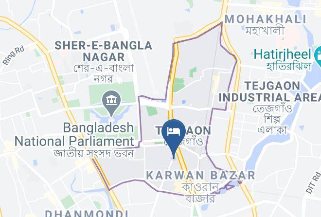 Dhaka - Hotel Green Palace Maps
