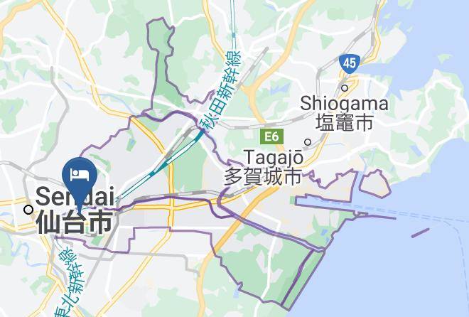 Sendai City Miyagino Ward - Hotel Green Palace Maps