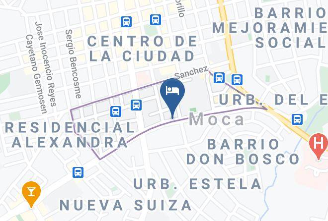 Moca - Hotel Green Palace Maps