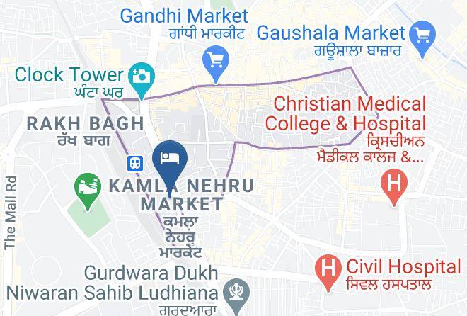 Ludhiana - Hotel Green's Maps