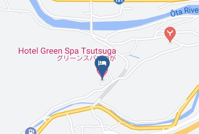 Akiota Townyamagata District - Hotel Green Spa Tsutsuga Maps
