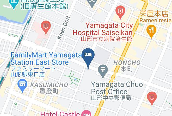 Yamagata City - Hotel Green Tohoku Maps