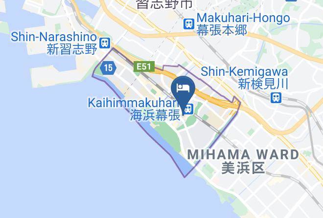 Chiba City Mihama Ward - Hotel Green Tower Makuhari Maps