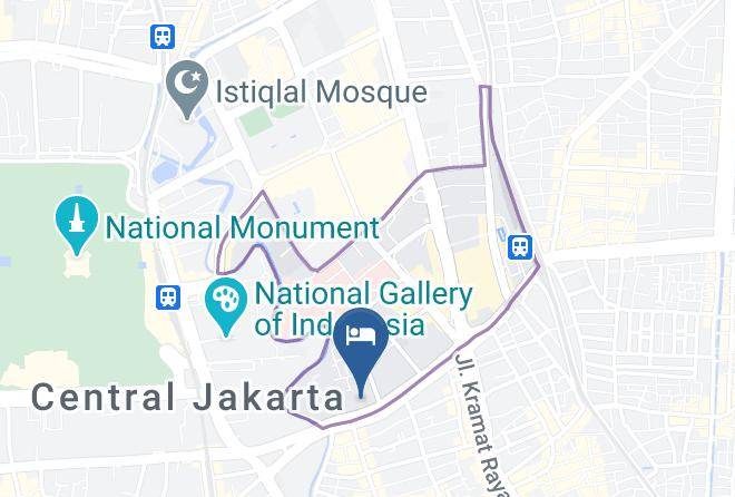 Central Jakarta - Hotel Gren Alia Jakarta Maps