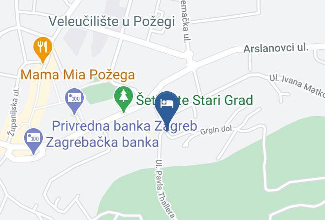 Pozega - Hotel Grgin Dol Maps