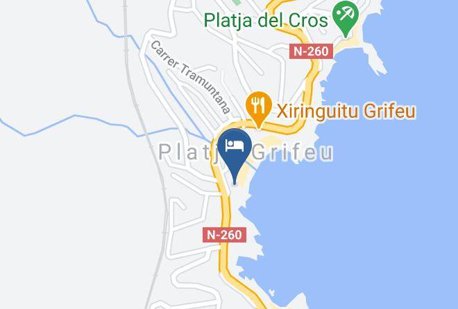 Hotel Grifeu Map