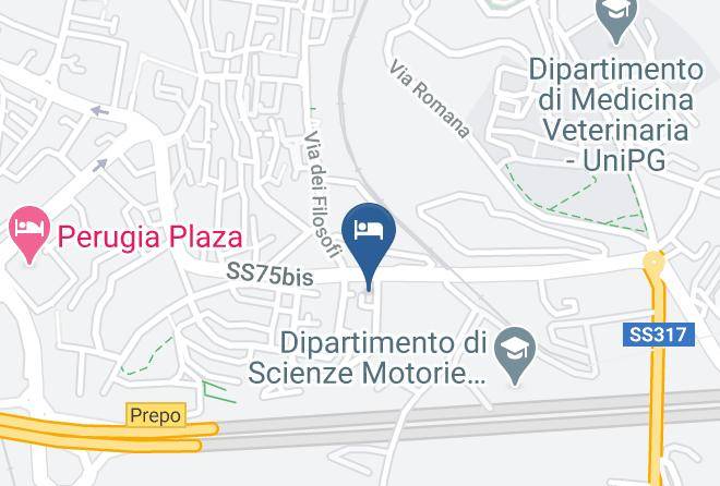 Hotel Grifone Perugia Map