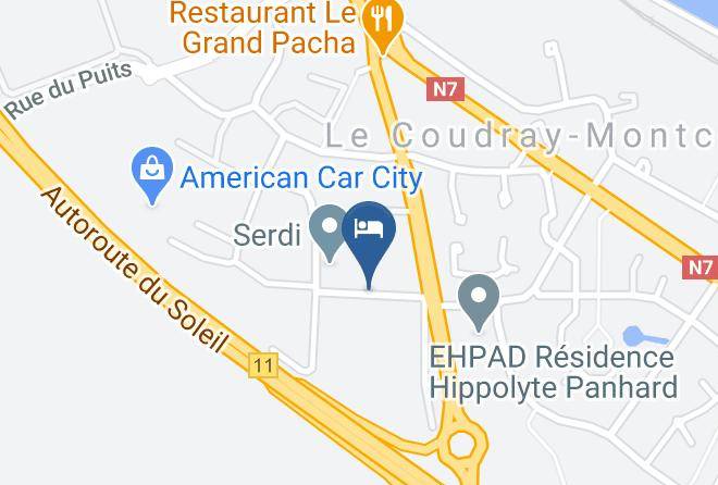 Essonne - Hotel Grill Le Coudray Montceaux Maps