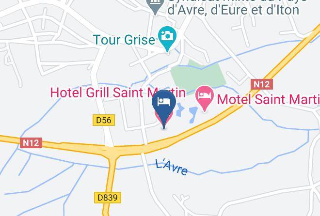 Eure - Hotel Grill Saint Martin Maps