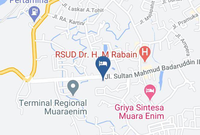 Muara Enim Regency - Hotel Griya Serasan Maps