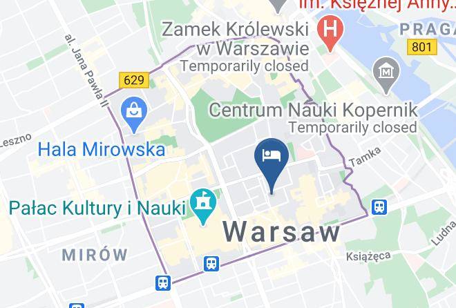 Warsaw - Hotel Gromada Maps