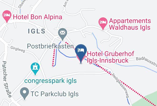 Innsbruck Stadt - Hotel Gruberhof Igls Innsbruck Maps
