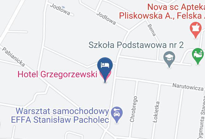 Lodzki Wschodni - Hotel Grzegorzewski Maps