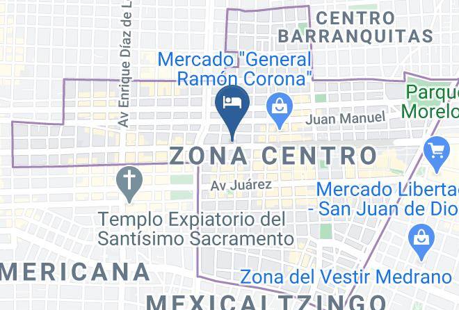Guadalajara - Hotel Guadalajara Inn Maps