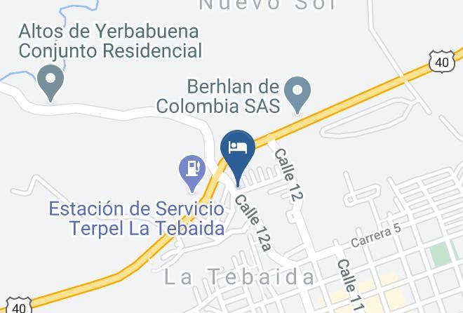 La Tebaida - Hotel Guaquero Maps