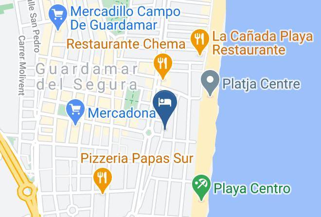 Alicante - Hotel Guardamar Maps