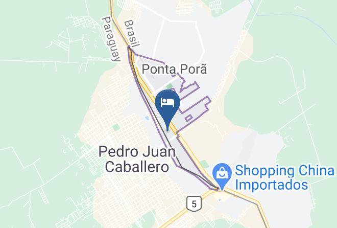 Ponta Pora - Hotel Guaruja Maps