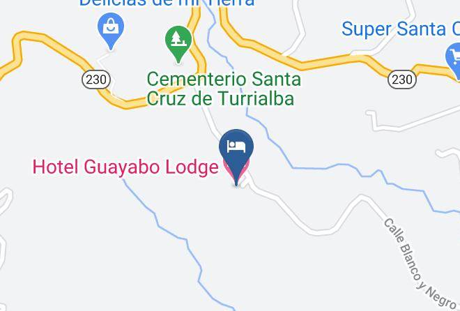 Turrialba - Hotel Guayabo Lodge Maps