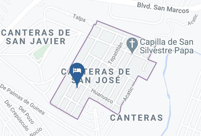 Aguascalientes Canteras De San Jose - Hotel Guiba Maps