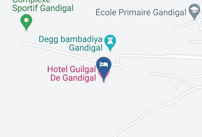 Mbour - Hotel Guilgal De Gandigal Maps