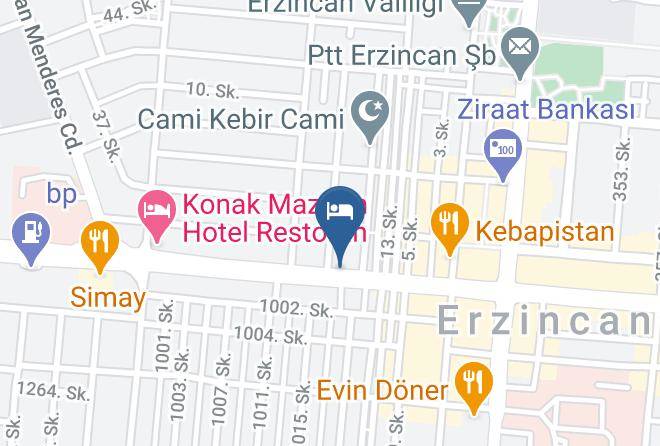 Erzincan Kizilay - Hotel Gulistan Maps