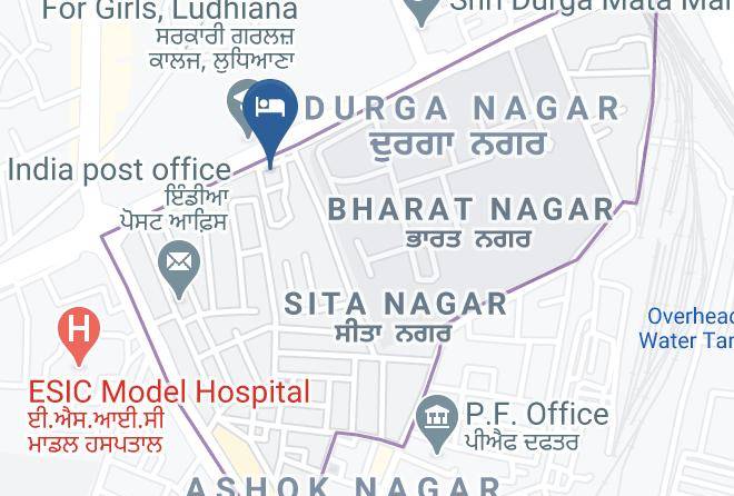 Hotel Gulmor Hotel In Ludhiana Map