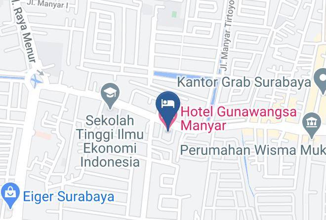 Kota Surabaya - Hotel Gunawangsa Manyar Maps
