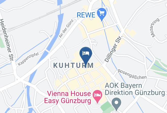 Gunzburg - Hotel Guntia Maps