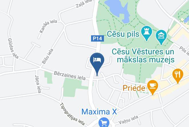 Cesis - Hotel Gustavs Maps