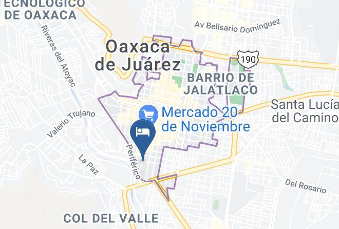 Oaxaca De Juarez - Hotel Guzman Maps