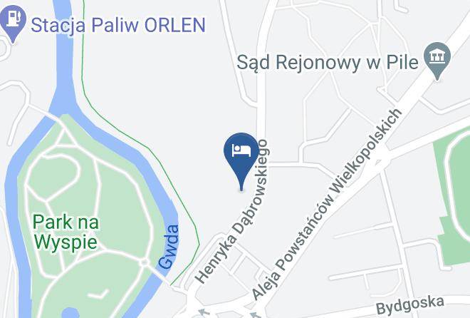 Hotel Gwda Map